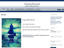 Tablet Screenshot of clarissaharwood.com